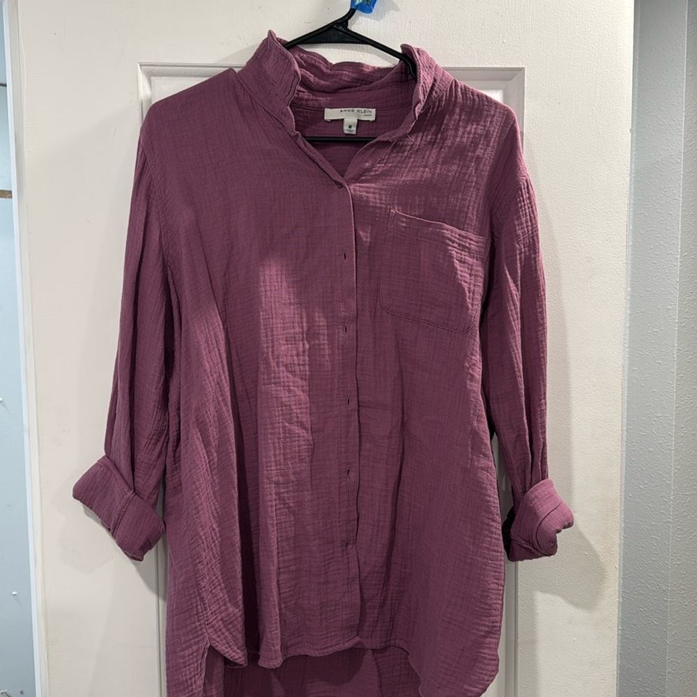 Purple Button down